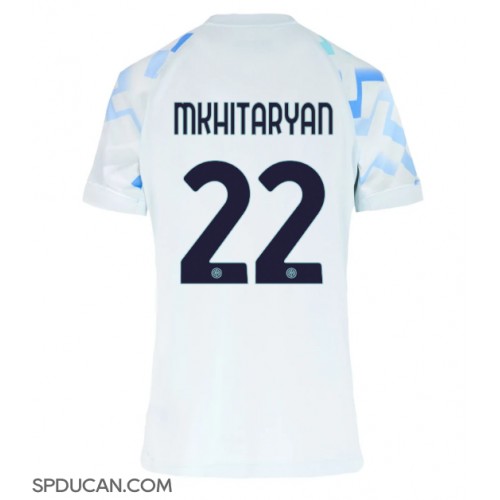 Zenski Nogometni Dres Inter Milan Henrikh Mkhitaryan #22 Gostujuci 2025-26 Kratak Rukav